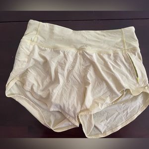 Outdoor voices yellow running shorts